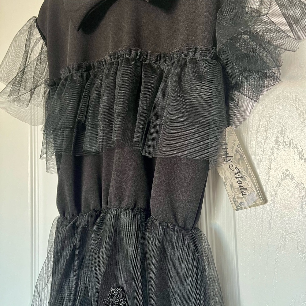 Brand New Kids Black Dress (Wednesday Adams Style)